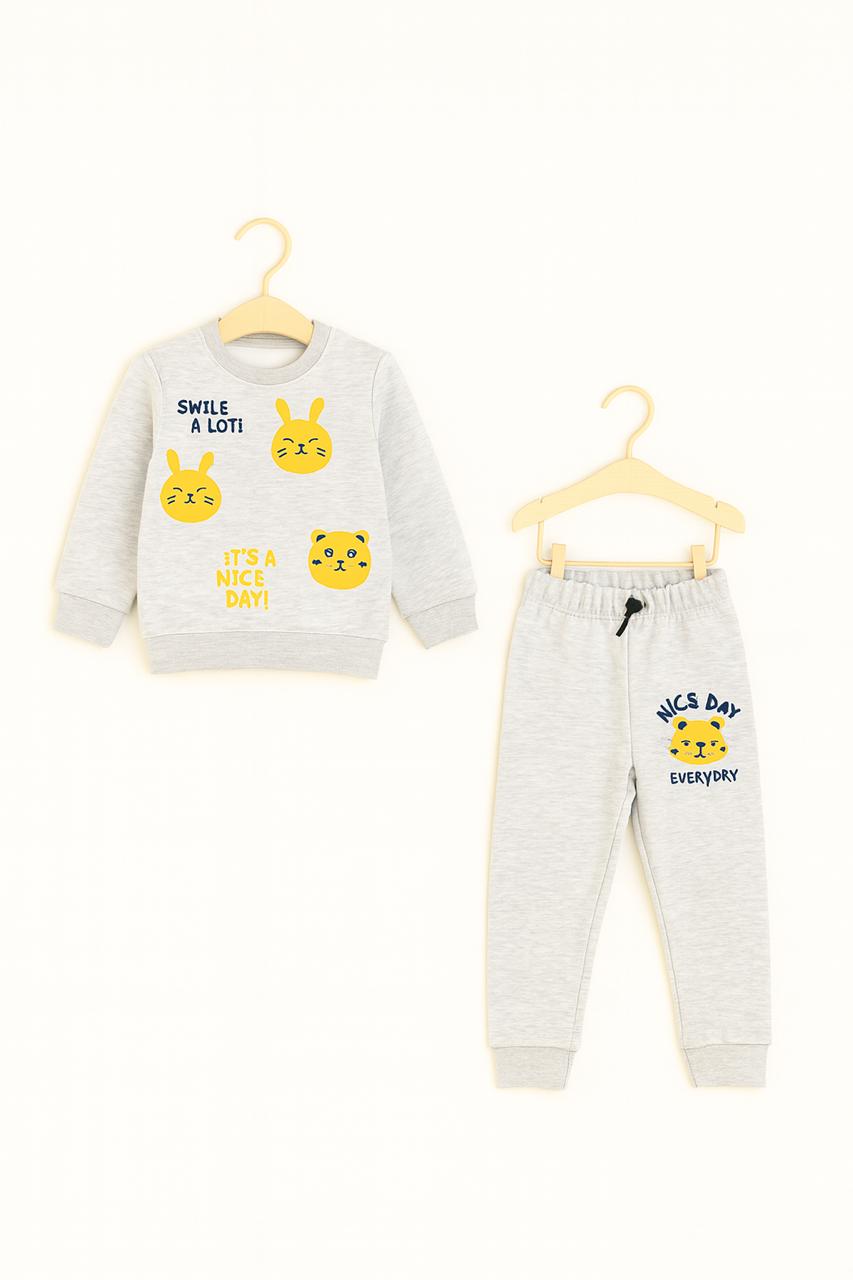 Boys' "Smile A Lot!" Print Tracksuit