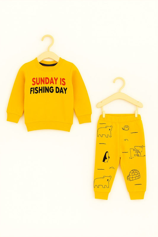 Sunday is Fishing Day" Arctic Friends Tracksuit