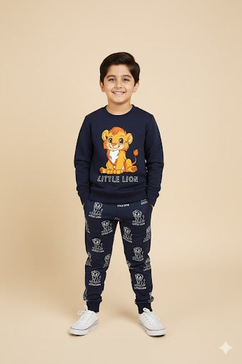 Boys' "Little Lion" Sweatshirt and Joggers Set